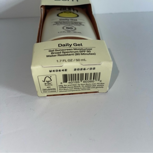 Sun Bum Daily Gel Sunscreen Moisturizer SPF 50 1.7 oz - Picture 3 of 3